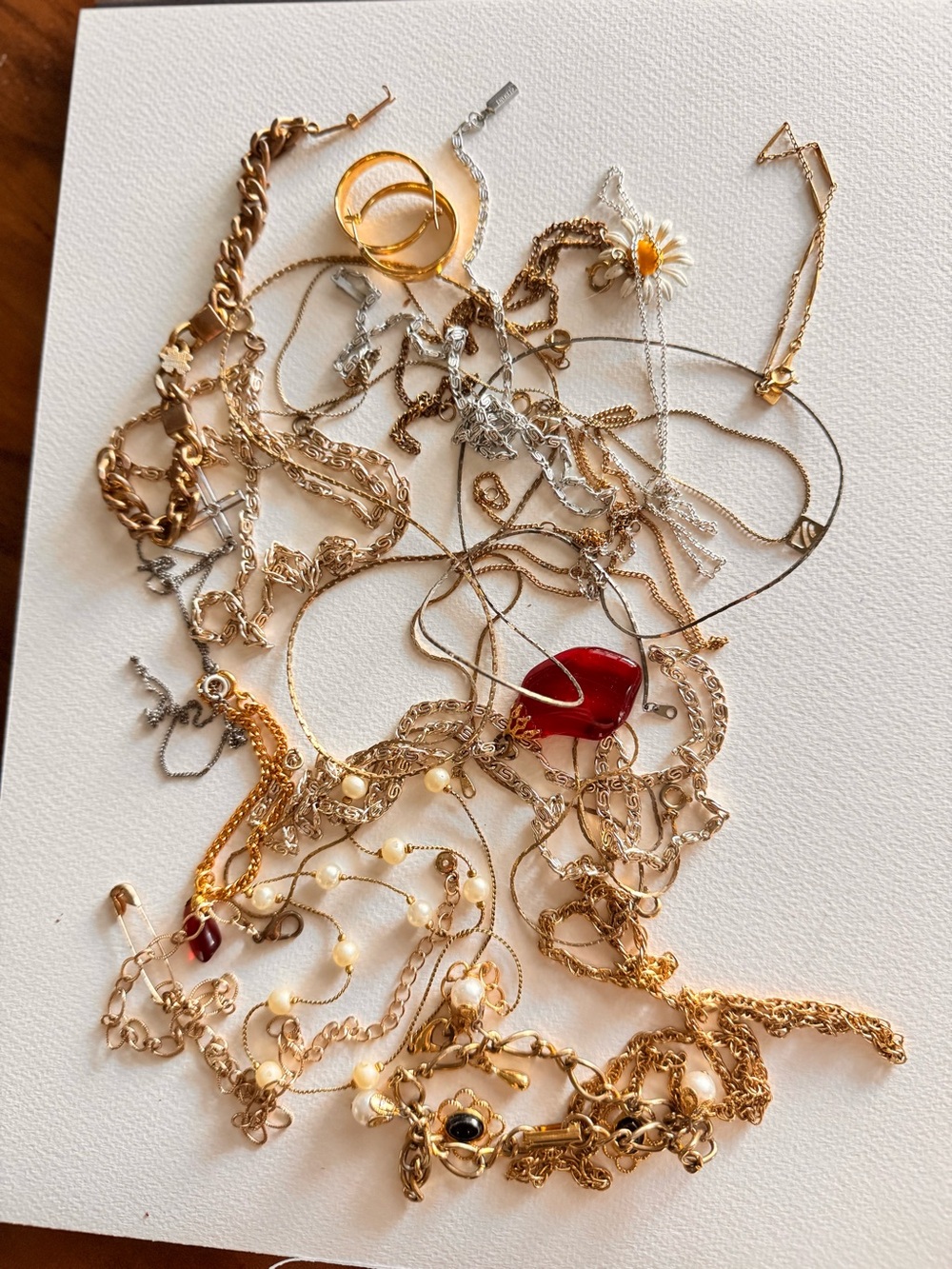 💍Vintage Mixed Jewelry Lot – Gold & Silver Tone